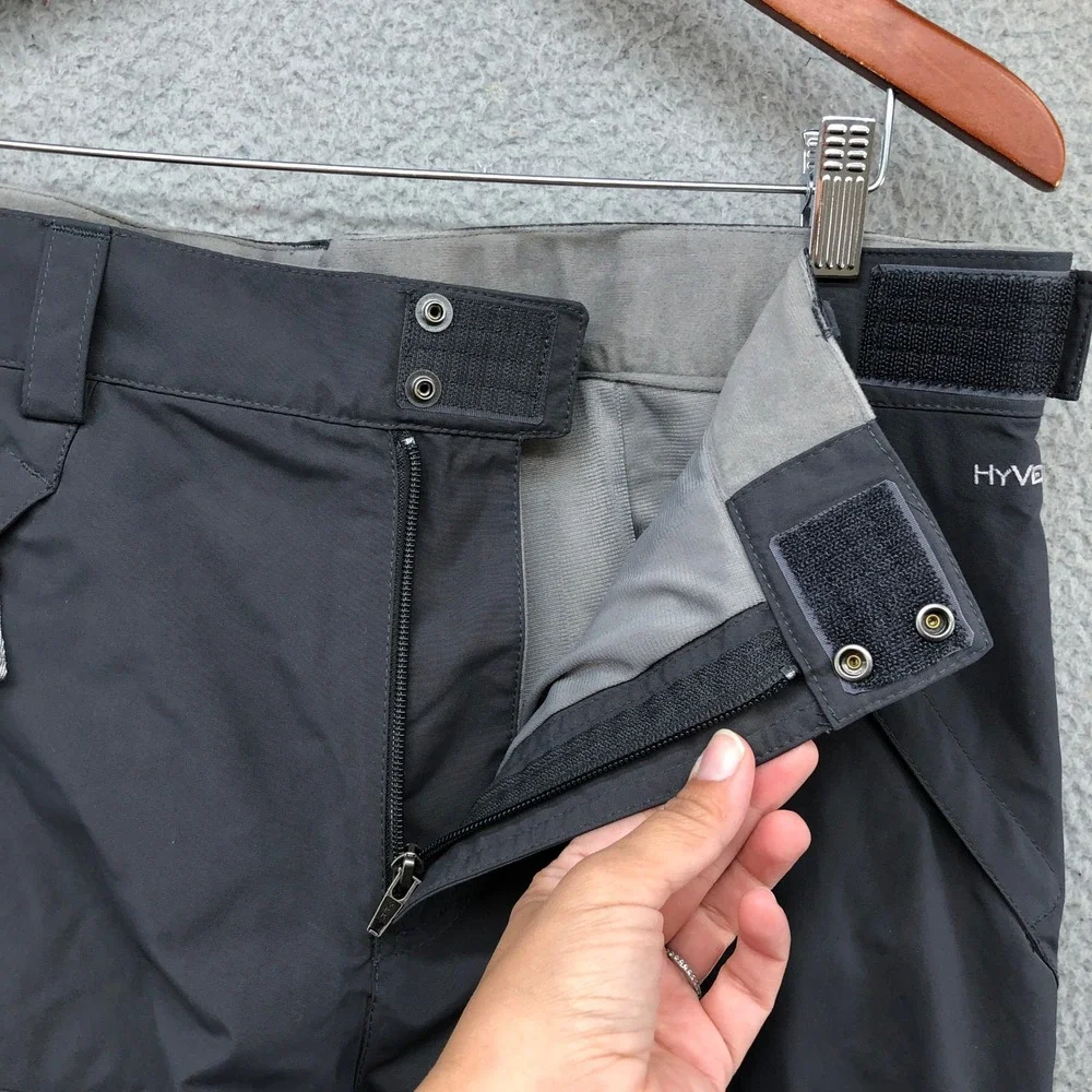 The North Face Snow Pants Mens Large Gray HyVent Waterproof Cargo F09 AHJK